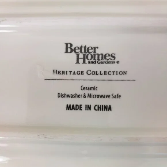 Better Homes And Gardens Heritage Collection Ceramic Platter Serving Tray Plate - Picture 7 of 10